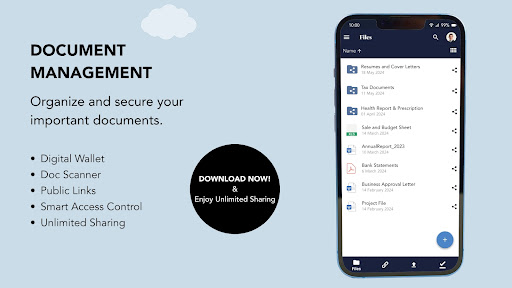 eShare: File Sharing & Storage Screen 3