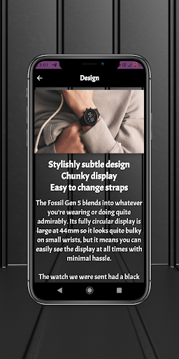 Fossil Gen 5 guide Screen 3