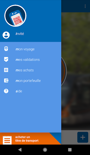 Android application mticket TANGO! screenshort
