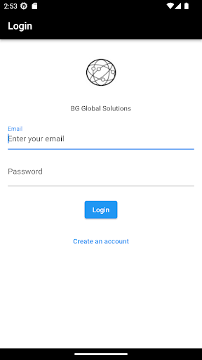 Android application BG Global Solutions Demo screenshort