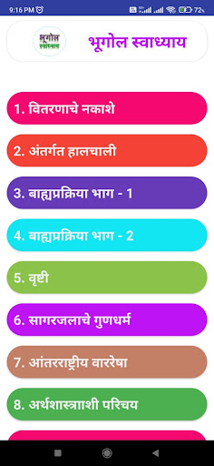 इयत्ता नववी स्वाध्याय