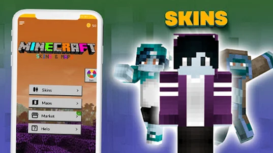 Mods, maps skins for Minecraft