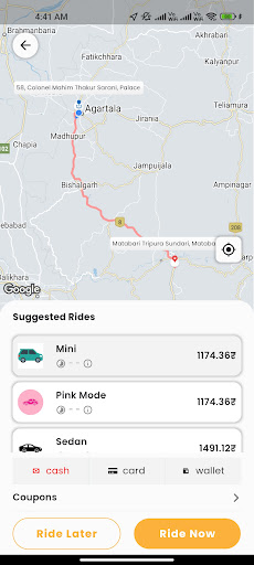 NGo - Instant cabs & rentals Screen 3