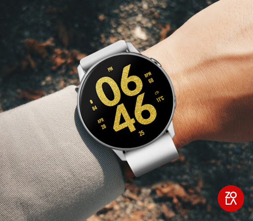 Gold Digital Watch Face screenshot 3