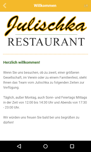 Restaurant Julischka Screen 2