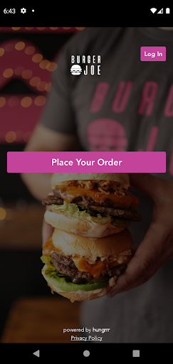 Android application Burger Joe screenshort