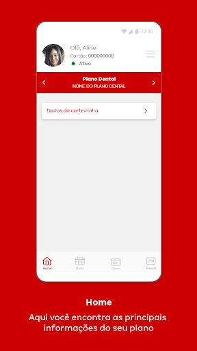 Android application Santander Odonto screenshort