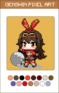 Free Genshin Pixel Art Color By Number New 2021* 5