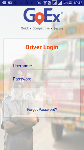 Android application GoEx Driver screenshort