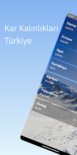 Android application Kar Kalınlıkları - Türkiye screenshort