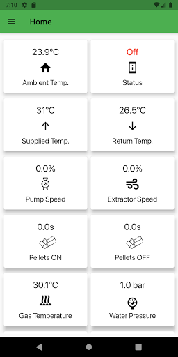 Ecoforest Control Screen 2