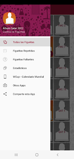 Android application Control Álbum Qatar 2022 screenshort