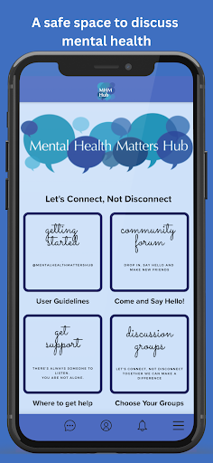 Android application Mental Health Matters Hub screenshort