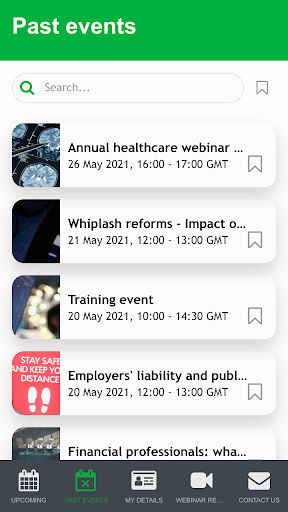 Kennedys events app Screen 3