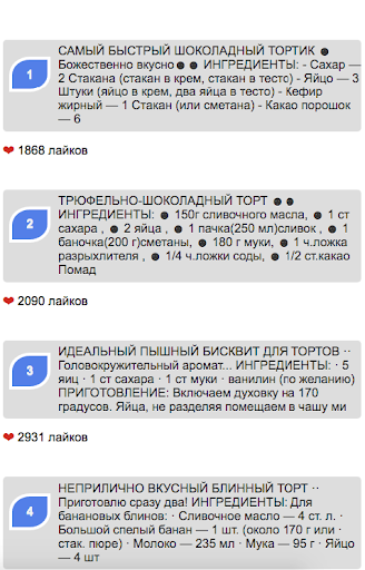 Рецепты тортов без выпечки