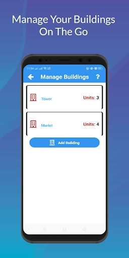 Android application Rental Management Home Record screenshort