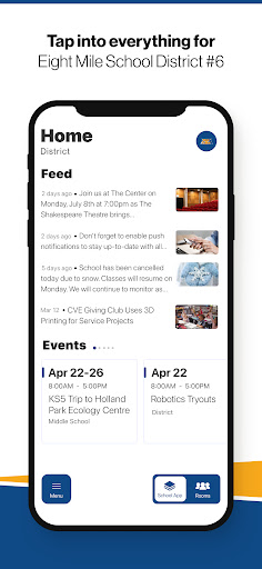 Android application Eight Mile School District, ND screenshort