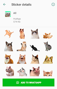 fútbol americano Infantil Secretario Stickers de Gato para WhatsApp - Aplicaciones en Google Play