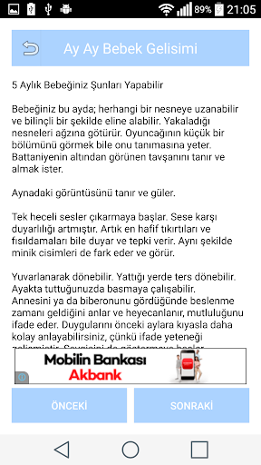 Bebek Gelişimi Hafta Hafta Det