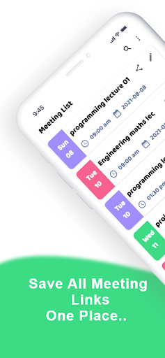 Android application Meeting Reminder screenshort