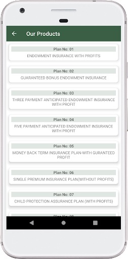 Android application Bengal Takaful Life screenshort