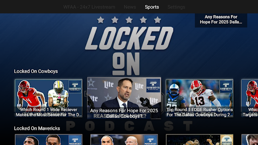 Screenshot of WFAA+