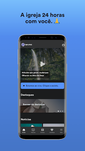Android application IMUNE-UNIDOS EM UM SÓ ESPIRÍTO screenshort