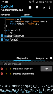 CppDroid - C/C++ IDE Screenshot