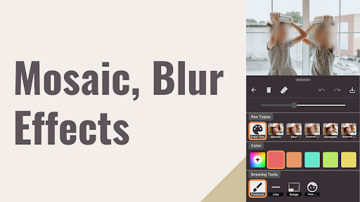 Android application Mosaic & Blur - Photo Editor screenshort