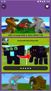 Zilla vs Kong Minecraft MOD