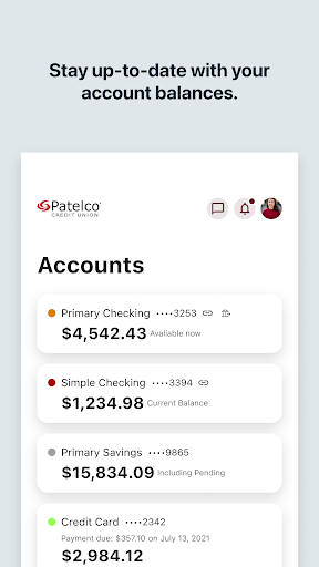 Patelco Mobile Screen 3