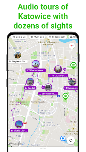Android application Katowice Tour Guide:SmartGuide screenshort