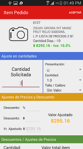 Android application Gestion Movil screenshort