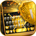 Cover Image of Unduh Gold Shield Keyboard Theme  APK
