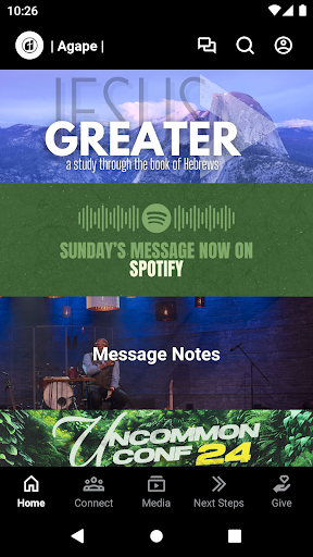 Android application Agape Church | Laurel screenshort
