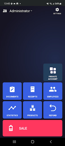 Android application Pulsar POS screenshort