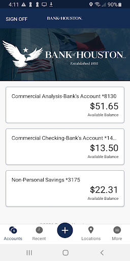 BOH Treasury Management Screen 2
