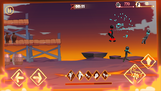 Stick Warrior Fight 3D MOD APK (EXTRA SPIN/ENEMY CAN’T ATTACK) 5