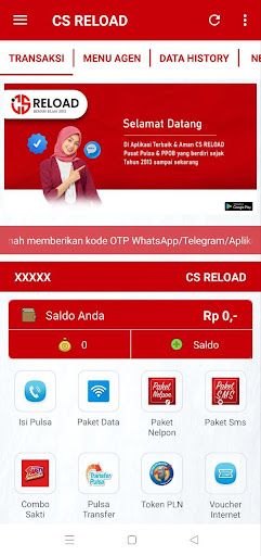 Android application CS RELOAD screenshort