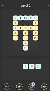 Math Cross - Number Puzzle