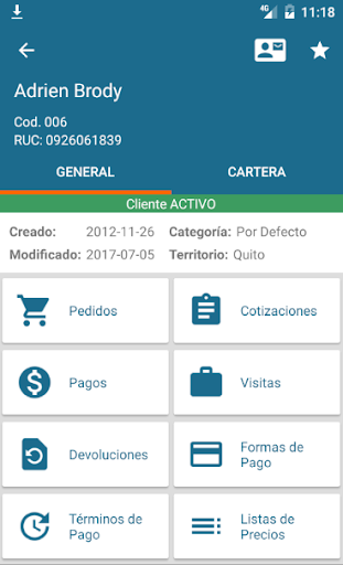 Pedidos Móviles Screen 2