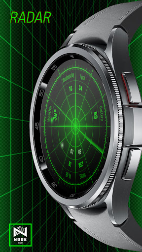 Screenshot of Radar Watch Face by Nodeshaper