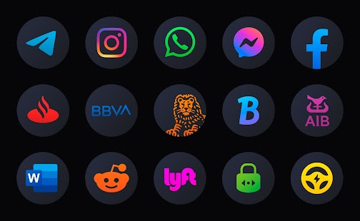 iPlum - Icon Pack (Round) Capture d'écran