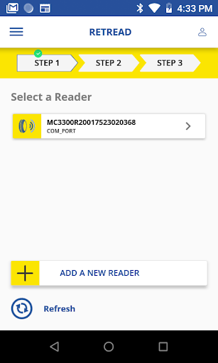 Michelin RFID Screen 2