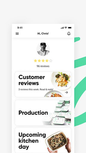 Android application CookUnity - Chef Portal screenshort