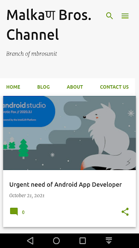 Android application Malkaण Bros. Channel screenshort