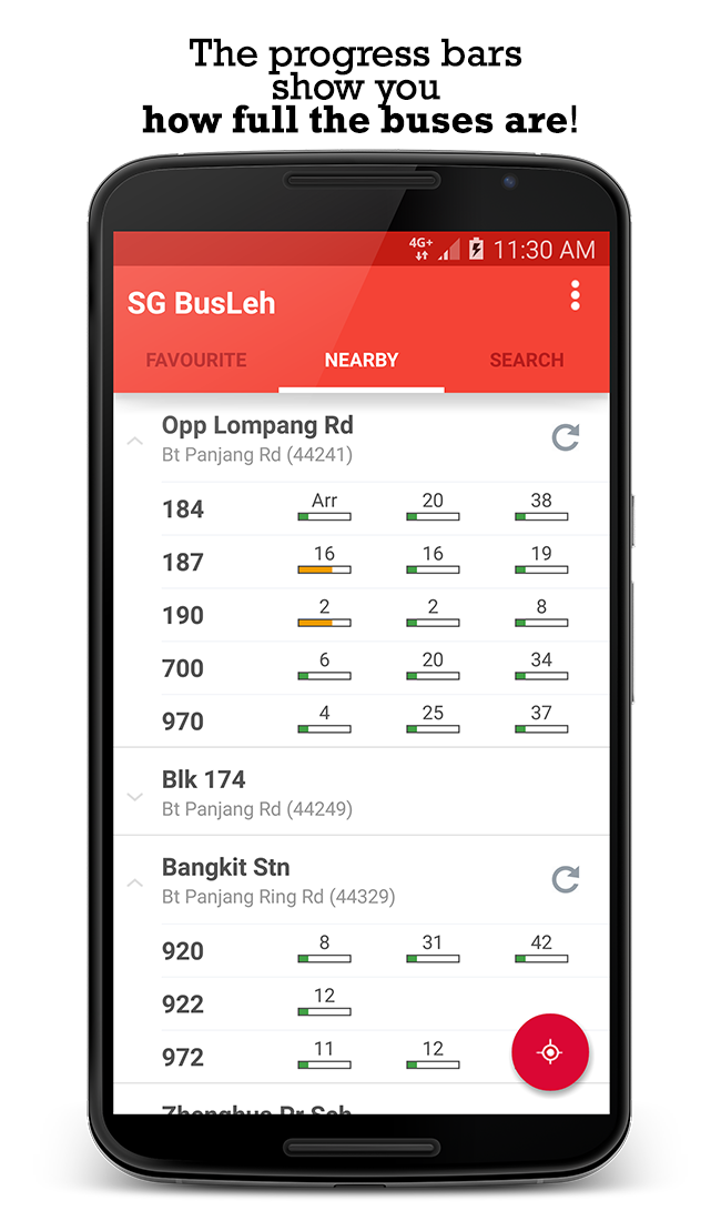 Android application SG BusLeh Full Unlock screenshort