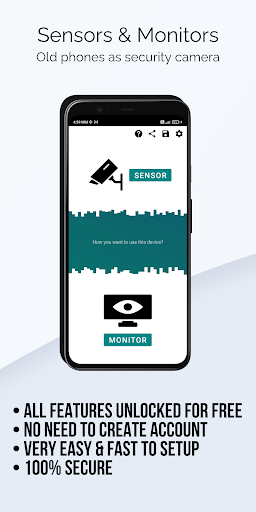 Android application S&M Old Phone Security Camera screenshort