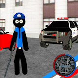 US Police Stickman Rope Hero Vegas Gangstar Crime icon