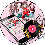 Pink Girl Band Group Theme 1.1.3 Icon